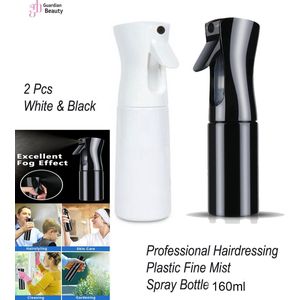 Sibel - Extreme Mist - Verstuiver - 300ml - Zwart en Wit - 2 Stuks