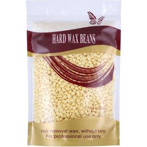 Wax Beans 1Kg - Wax Bonen | Wax Parels - Hard Wax Beans Cream Milk- 1000 gram wax beans incl. 30 spatula's  - Navulling van 1000 gram wax beans + 30 spatula's. Wax is geschikt voor lichaam en gezicht.