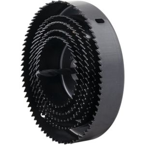 Topgear Gatenzaagset - 63 t/m 127 mm - 8-delig - Koolstofstaal - Inclusief Centerboor en Houder