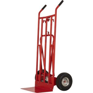 Steekwagen heavy 200 kg met steunwiel