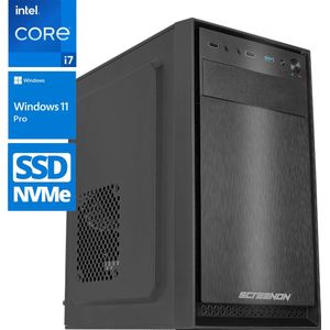 Intel Compleet PC | Intel Core i7 | 16 GB DDR4 | 500GB SSD - NVMe | GTX 1660 | Windows 11 Pro + WiFi & Bluetooth