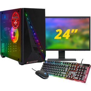 ScreenON - Gaming Set - X200128 - V1 (GamePC.X200128 + 24 Inch Monitor + Toetsenbord + Muis)