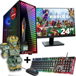 ScreenON - Gaming Set - Roblox Guardian Set Hero - V1 (GamePC + 24 Inch Monitor + Toetsenbord + Muis)