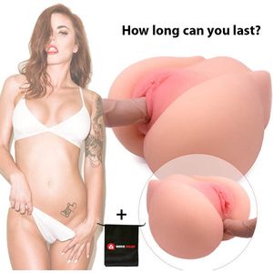 Quick Relief Elisha™ - Masturbator - Sex toy - Kunst Vagina en Anus - Pocket Pussy - Sex Toy voor Mannen + Handig Opbergzakje