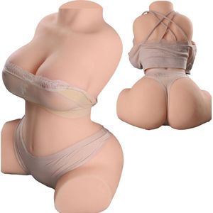 Quick Relief Tess™ - Levensechte Sekspop - Grote Billen - Masturbator - Realistische Vagina & Anus - Seks Toy voor Mannen - 6 kg - 40cm