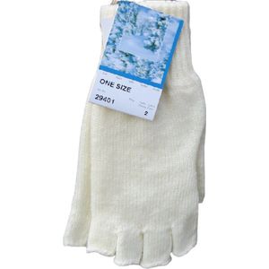Handschoenen dames winter halve vingers - prijs per 2 paar