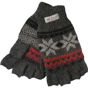 Thinsulate handschoen dames halve vingers - 30% wol