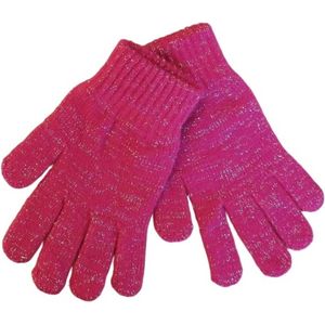 Gebreide kinder handschoen - lurex - 5% elastisch