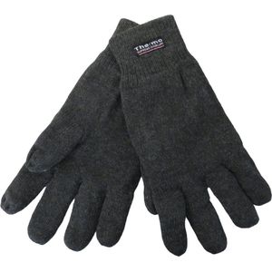 Handschoenen heren winter gebreid - fleece binnenkant - extra groot
