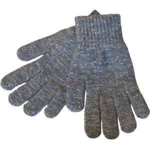 Gebreide dames handschoen - lurex - 5% elastisch