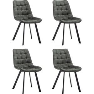 Furnihaus Eetkamerstoelen set van 4 Felix Velvet Groen