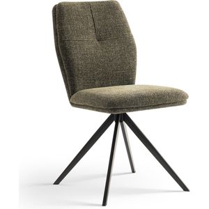 Furnihaus Eetkamerstoelen set van 4 - Emma - Groen - Stof