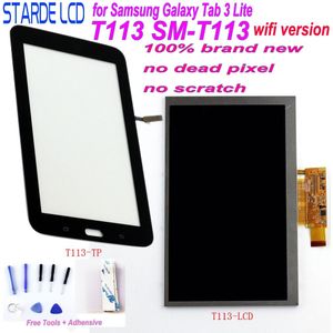 Starde Lcd Voor Samsung Galaxy Tab 3 Lite T113 SM-T113 Wifi Versie Lcd Display Touch Screen Digitizer Gevoel Met Gratis gereedschap