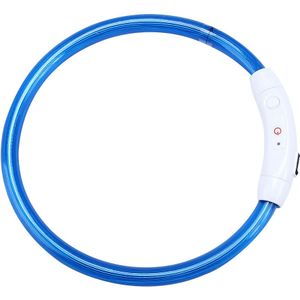 Mode Oplaadbare USB Waterdichte Verlichting Veiligheid LED Knipperlicht Band Veiligheid Pet Halsband Lichtgevende 9.13