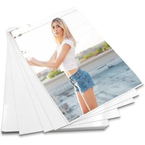 3Pcs Photo Paper 200gsm Waterproof Resistant High Gloss Finish Surface Quick Dry for Canon Epson HP Color Inkjet Printer