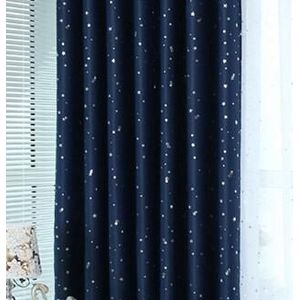 1 Panel Grommet Top Navy Star Gordijnen Voor Kinderen Kid Babykamer