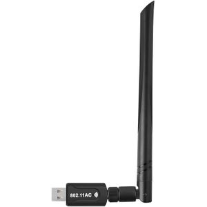Usb Wifi Dongle Adapter 1200Mbps Draadloze Netwerk Voor Laptop Desktop Pc Antenne