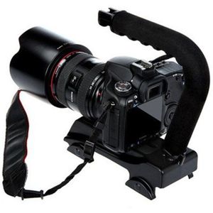 Video Actie Stabiliseren Handle Grip Handheld Stabilisator Met Shoe Mount Voor Canon Nikon Panasonic Dslr Camera Camcorder