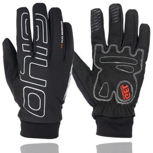 GIYO Winter Fietsen Handschoenen, Warme Fleece Volledige Vinger Handschoen, Fiets Waterdichte Handschoenen, cycle Winddicht Motorhandschoenen Voor Man