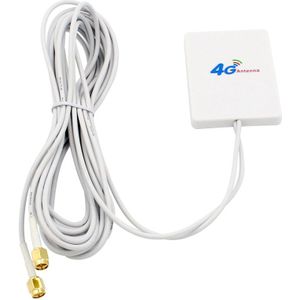 4G Lte Antenne 3G 4G Panel Antenne Met Sma TS9 CRC9 Connector 2M Kabel Voor Huawei huawei E8372 E3372 B315 Router Usb Modem