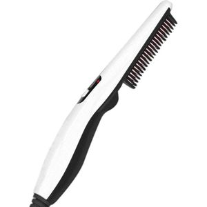 Mannen Styling Haar Kam Borstel Quick Verwarming Baard Stijltang Haibrush Rechttrekken Kammen Styling Tools Styler Voor Mannen Vrouwen