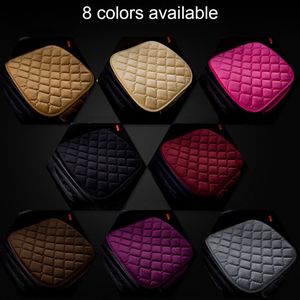 Dewtreetali 1 Pc Winter Warm Fluwelen Front Car Seat Cover Protector Driver Zitkussen Pad Ademend Winter Stoel Kussen