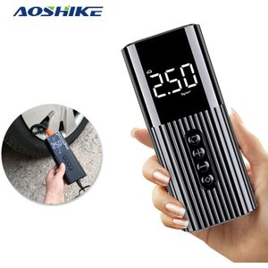 Aoshike Luchtcompressor 12V Draagbare Elektrische Luchtpomp 70 Psi Mini Auto Tire Inflator Voor Motorfiets Fiets Digitale Tyre pomp