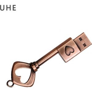USB flash drive 64gb 32gb 16gb 8gb 4gb memory stick metalen pen drive hart sleutel u disk creatieve usb stick pendrive