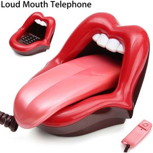 Rode Lippen Vaste Telefoon Luid Mond Mini Telefoon Grappige Vaste Telefoon Voor De Home Vaste Telefoon Slaapkamer Leeszaal