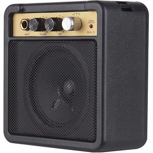 Draagbare Mini Gitaarversterker Versterker Luidspreker 5W Ondersteunt Volume Tone Aanpassing Overdrive Black Zonder Netsnoer