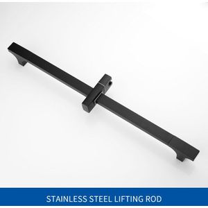 Zwart Douche Sliding Bar Wall Mounted Douche Bar Verstelbare Sliding Rail Set 3 Functie Douche Minimalistische Stijl