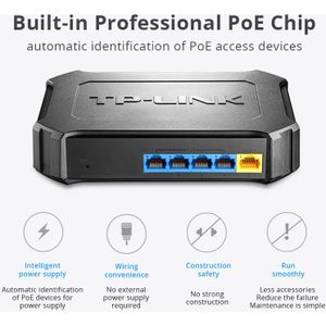 TP-LINK Poe Switch 5port 10/100Mbps met 4 port Ethernet Netwerk Switch TL-SF1005SP Full-duplex snelle desktop Plug en play