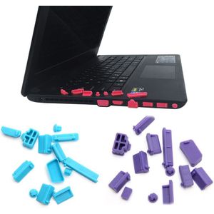 13 PCS een set universele laptop stof plug notebook PC siliconen bolt computer USB VGA SD hdmi-poorten stofdicht rubber cover stopper