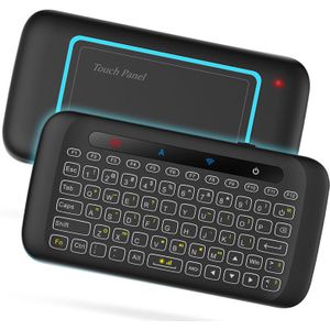 H20 2.4GHz Wireless Mini Keyboard Backlight multi-touch touchpad Air mouse Met 280mAh Batterij Lange Standy voor PC Smart TV Box
