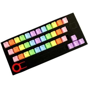 37 Key Computer Accessoire Mechanische Toetsenbord Mode Translucidus Gaming Vervanging Keycap Set Backlit Pbt Schakelaars Kleurrijke