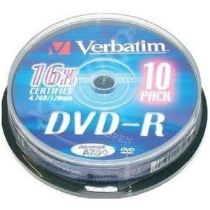 DVD-R Verbatim 43523 16X10 Pcs