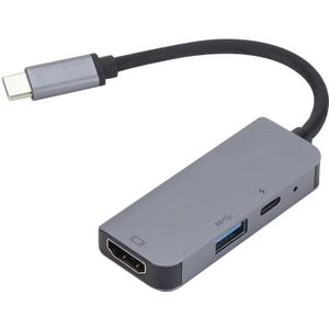 USB 3.0 Type-C Hub 3-in-1 Docking Station met usb 3.0 4K HDMI Poort met Pd Opladen voor MacBook voor Laptop