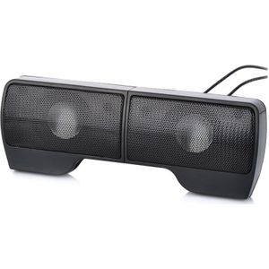 AMS-Draagbare Clip-On USB Powered Stereo Speaker Soundbar voor Notebook Laptop PC Desktop Tablet