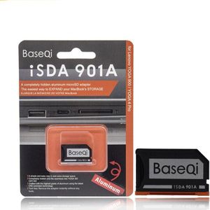 Originele BaseQi Aluminium Minidrive Microsd Card Adapter 901A Voor Lenovo yoga 900 &amp; 710 SD kaartlezer Geheugenkaart Adapters usb c