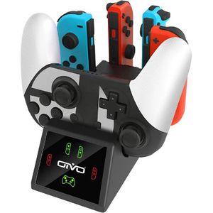 Oivo 5 In 1 Voor Joycon Charging Dock Stand Voor Nintend Schakelaar Pro Controller Charger Charging Station Met Led-indicatoren