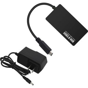 USB-C HUB 3.0 4 Poorten OTG USB 3.0 HUB EU/AU/US/UK DC 5 V Power adapter Type C Splitter Voor Macbook Xiaomi Laptop Accessoires