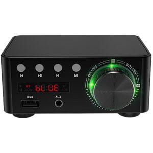 50W X 2 Mini Klasse D Stereo Bluetooth 5.0 Versterker TPA3116 Tf 3.5 Mm Usb Input Hifi O Huis amp Voor Mobiele/Computer/Laptop