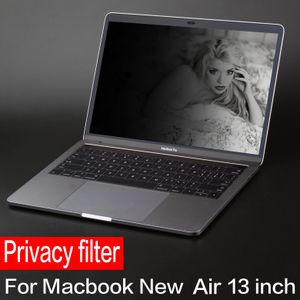 Full Screen Privacy Filter Schermen Beschermende Film Voor Apple Macbook Air 13 Inch, 13.3 M1 Chip A932 A2337 A2179 Touch Id