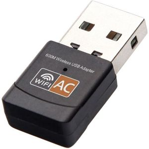Kebidu AC 600Mbps USB Wifi Adapter 5/2. 4Ghz Dual Band met Antenne Dongle LAN 802.11ac/a/b/g/n voor Windows XP win 7 10 Mac Vista