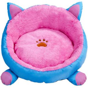 Katoen Kat Bed Huis Voor Katten Winter Warm Kat Mat Bedden Ronde Kat Kussen Bed Voor Kleine Hond Katten Bedden kat Matten