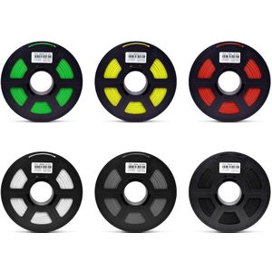 0.5 KG 3d printing Materiaal filament PLA 1.75mm Wit/Zwart/Rood/Geel/Groen voor a6 a8 ender-3 CR-10 CR-10S pro 3D printer onderdelen
