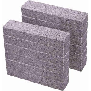 12 Stuks Puimsteen Stenen Voor Cleaning Puimsteen Schuursponsje Grey Puimsteen Stick Cleaner Voor Verwijderen Toiletpot Ring Bad Huishouden
