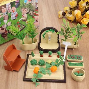 Miniaturen Tuinieren Groente Bloemen Voedsel Meubels Sets Voor Poppenhuis Accessoires Speelgoed Plastic Craft Kids Christmas