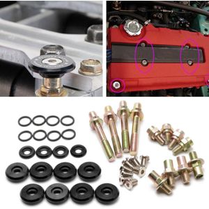 1 Set Van Motor Kleppendeksel Washer Seal Bout Moer Kit Premium Aluminium Materiaal Auto Accessoire Voor B-Serie b16 B18 Neo