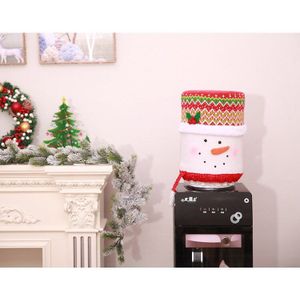 25*37Cm Vrolijk Kerstfeest Decoratie Accessorie Drinken Emmer Stofkap Santa Elanden Sneeuwpop Water Dispenser Stofkap Xmas decor